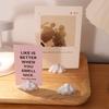 3pcs Cloud-Shaped Photo Holders Funny Business Card Holder Photo Display Racks  Desktop Decoration