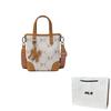 New MLB Artificial Leather Shoulder Bag Crossbody Bag Handbag Clutches Student Backpacks Unisex Cream 3ACRS054N-50CRS