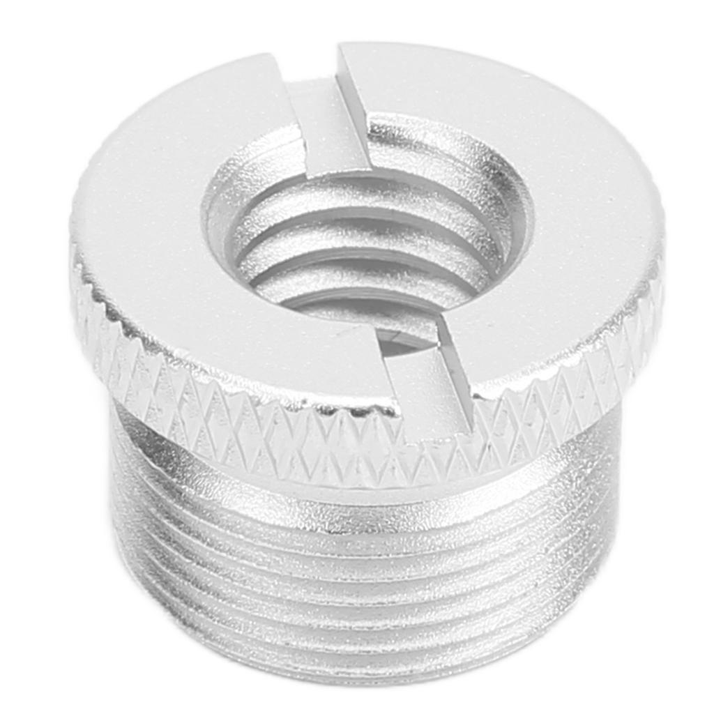 Screws Thread Adapter for Micphone Stand 38 Inch Female To 58 Inch Male Screw AdapterSilver F19B