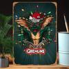 Delightful Vintage Wall Art with Gremlins, Metal Sign, Retro Humor, Perfect for Patio, Farmhouse, Cafe, a Christmas Gift Idea.