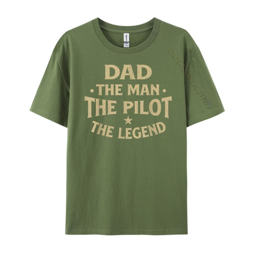 Dad The Man The Pilot The Legend Airlines Airplane Lover Fashion T Shirt Men T Shirts For Men Birthday