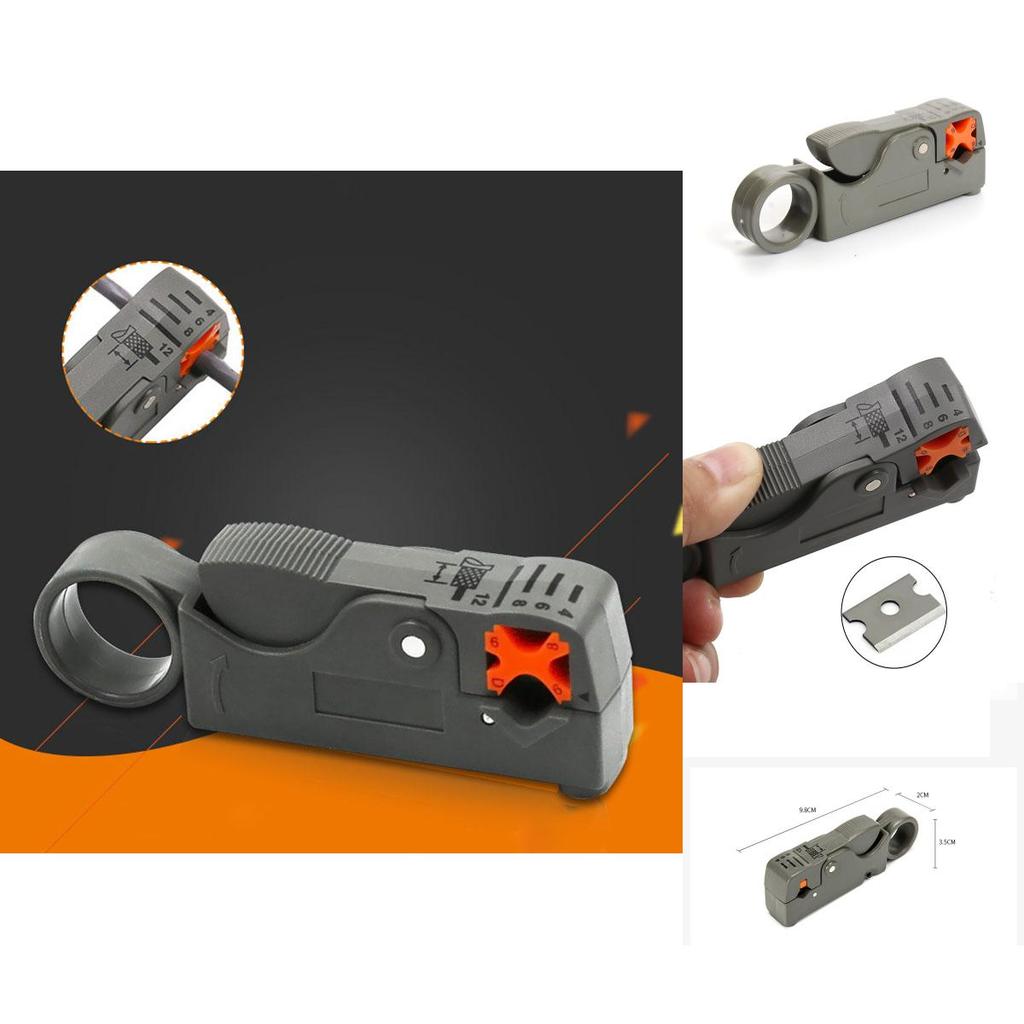 Coaxial Cable Stripper Wire Coax Stripping Tool Rg6 Rg62 Rg58 Rg59 Universal