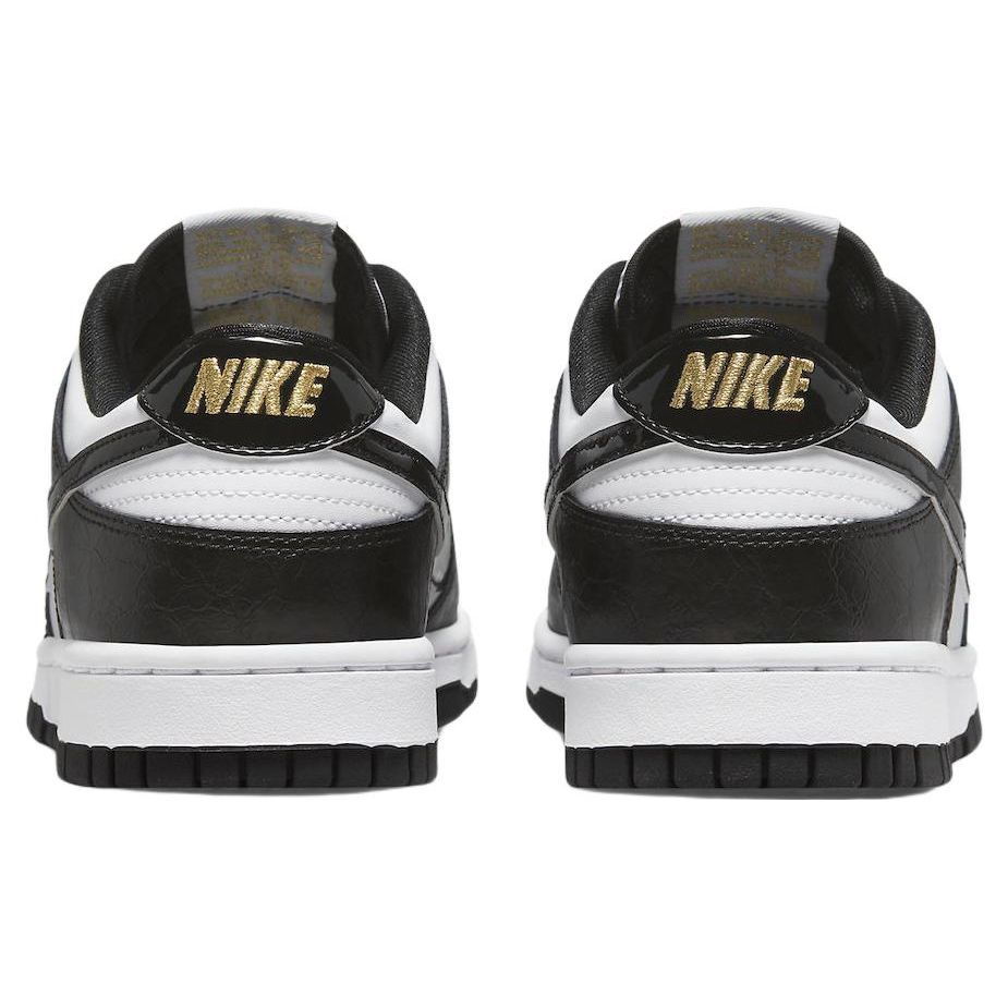 Nike Zapatillas Dunk Low SE World Champ para Hombre Blanco Oro Metálico Negro DR9511-100