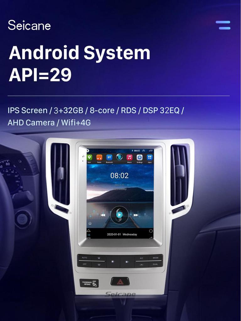 Wireless CarPlay Navigation for 2008-2015 Infiniti G37, G25, G35 GX