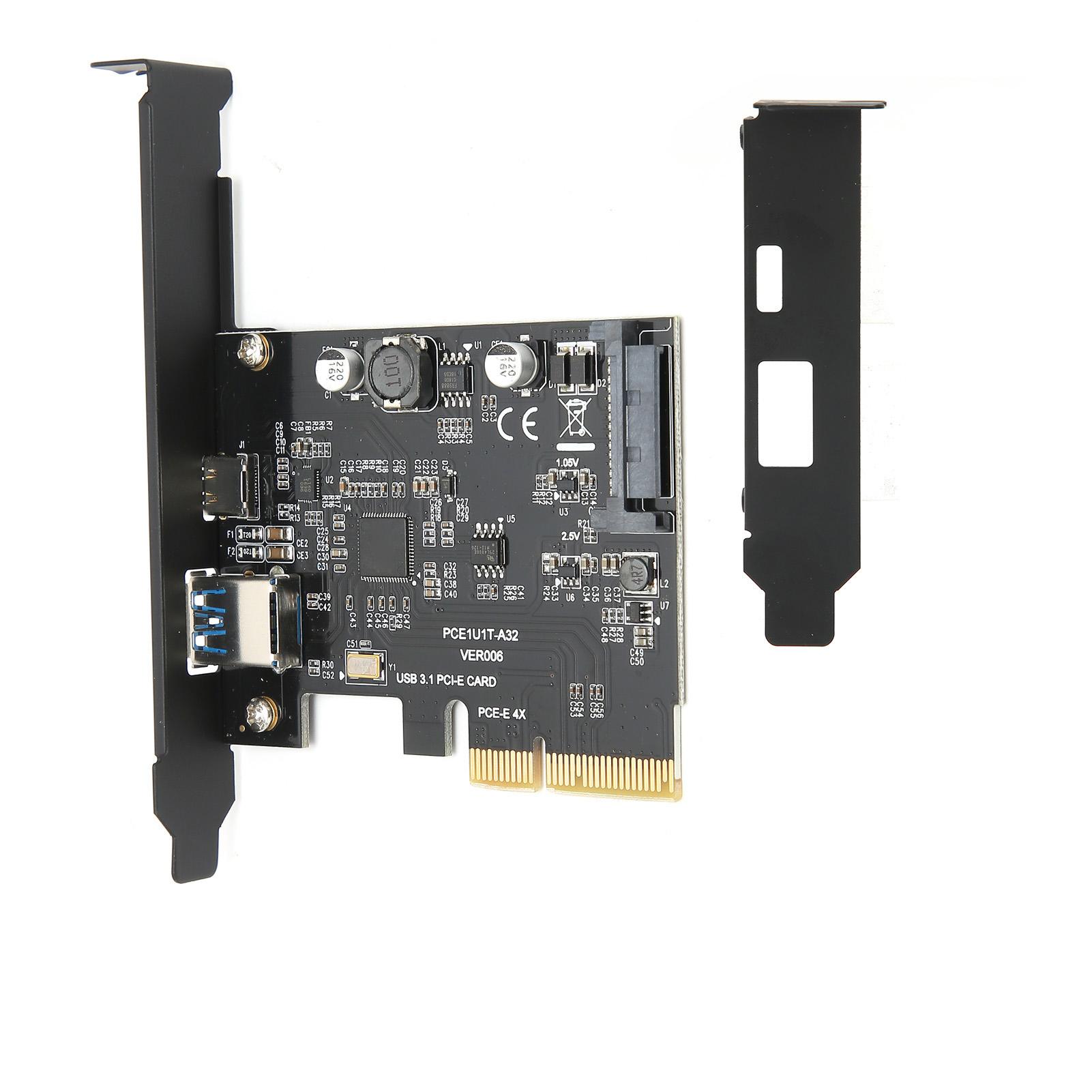 

Плата розширення USB 3.1 PCIE C, внутрішня, TypeC TypeA GEN2 для WIN7810OS X Linux