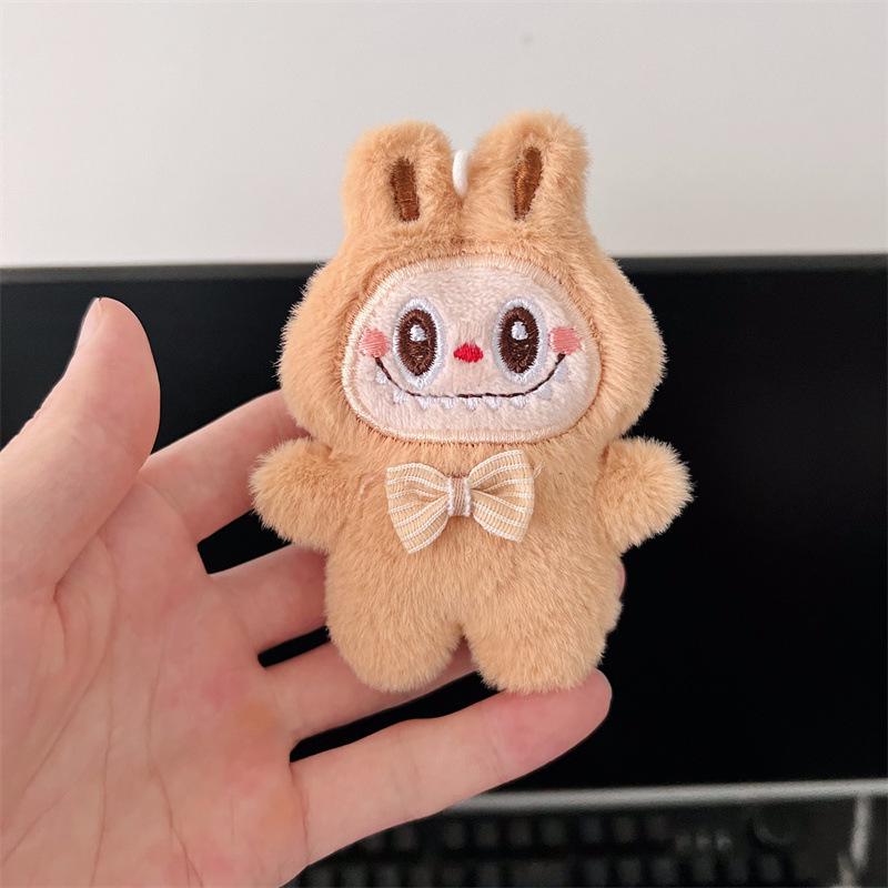 Labubu Little Rabbit Plush Keychain: Cute Cartoon Bag Charm
