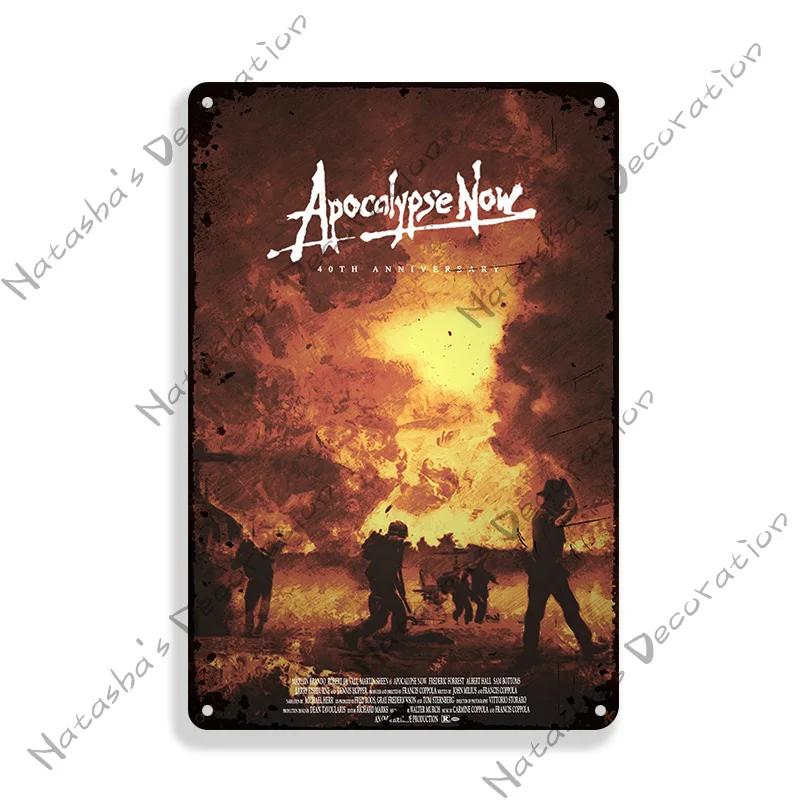 

1979 Classic Movie Apocalypse Now Metal Plate Decorative Plate Bar Garage Metal Tin Sign Vintage Metal Plaque Industrial Decor 20x30cm（7.8x11.8inch）