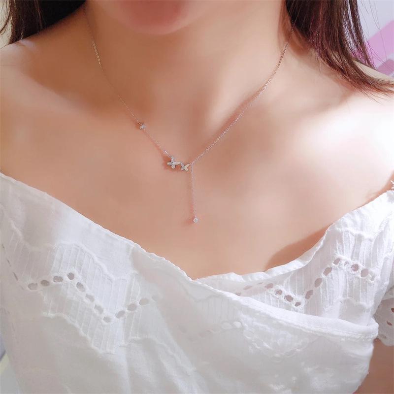 Butterfly Tassel Clavicle Necklace - Women s Luxury Summer Design