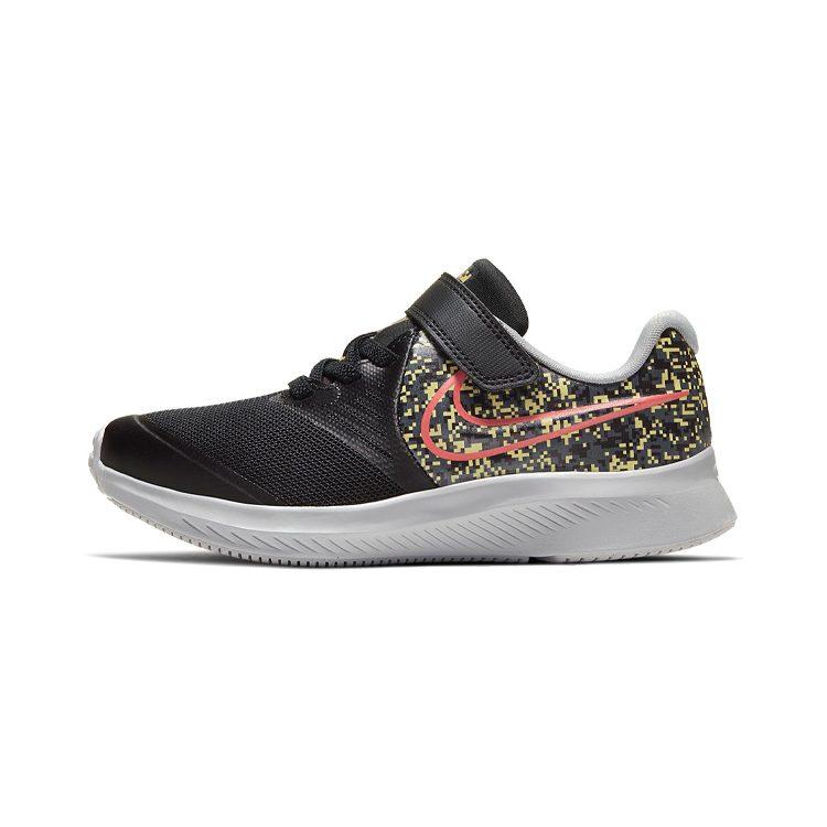 Nike Star Runner 2 Low Top Kids' Running Shoes Black Red Yellow Children Aged 3 7 Years Old CD6823-002