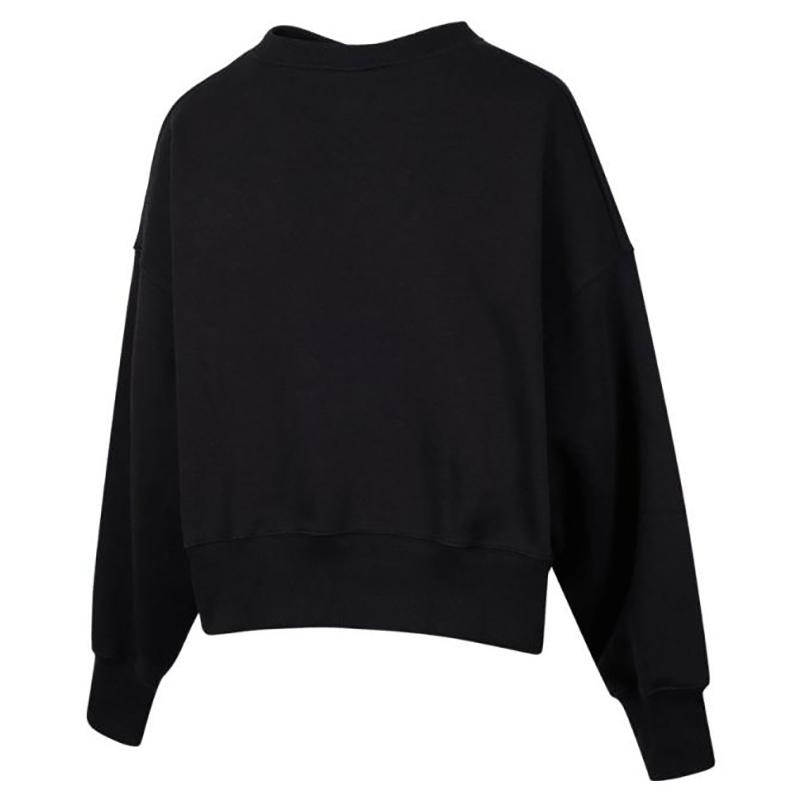 Nike Felpa con lettera morbida confortevole versatile girocollo maniche lunghe felpa donna nero HQ0352010
