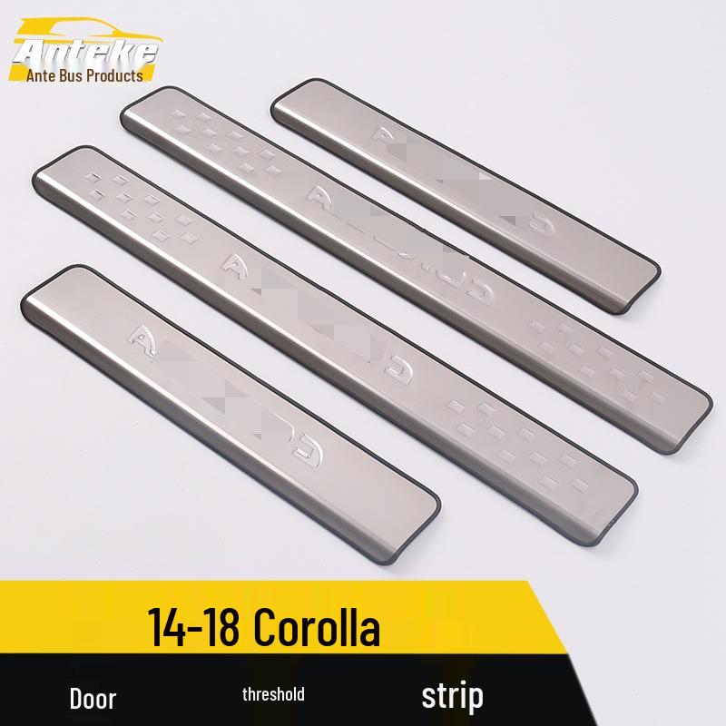 14-18 Corolla Door Sill & Bumper Trunk Welcome Pedal Trim