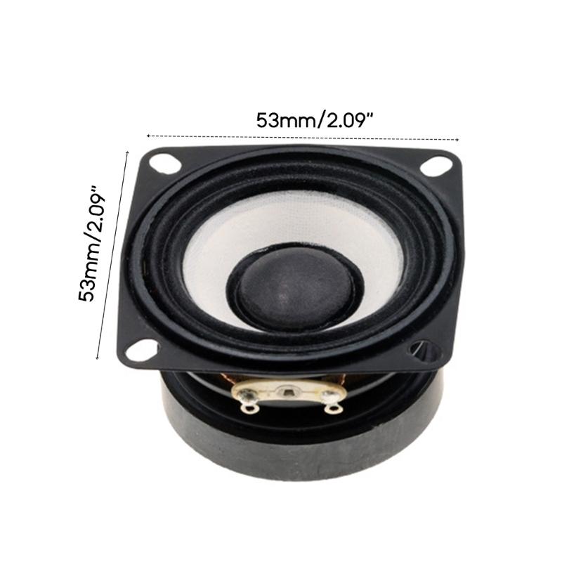 2.09Inch Audio Speaker 4Ohm 5W 10W HighPower- Loudspeaker Speakers Audio Horn 53mm Square Internal Magnetic