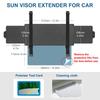 Polarized UV400 Car Sun Visor Extender, Double-Sided Shade, Three-Sided Protection