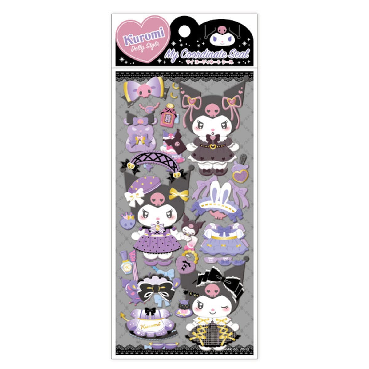 

K Company Sanrio My Coordination Seal 2 Печать Куроми/H195×W95mm CCD2-KU