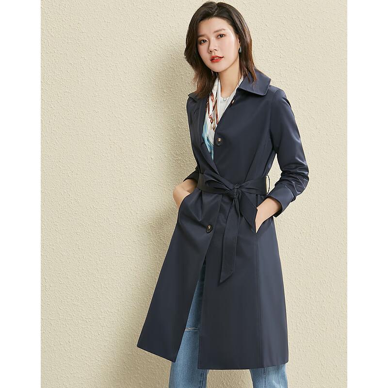 Sisui Nianhua Elegant Loose-Fit Ladies Trench Coat