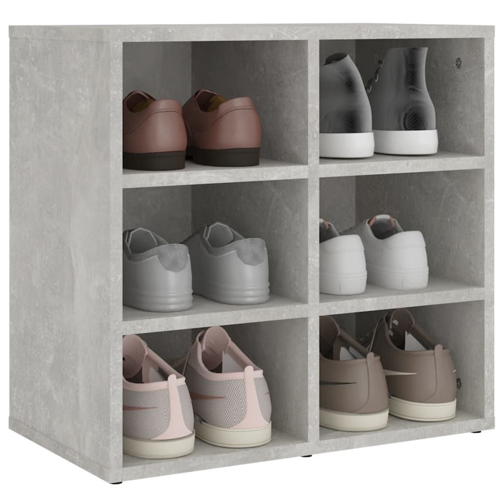 Shoe Rack Concrete Grey 52.5 x 30 x 50 cm