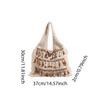 Knit Tassels Hobo Bags Bohemian Underarm Bag Ethnic Style Tote Bags for Women Work Shopping Travel Daily