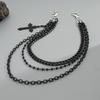 Tassel Punk Belt Chain Zinc Zinc Zinc Alloy Tassel Jeans Chain Retro Cross Waist Chain  Female