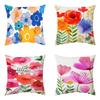 Pillow Flower Plant Print Pillow Case Bedside Cushion Home Fabric Sofa Cushion