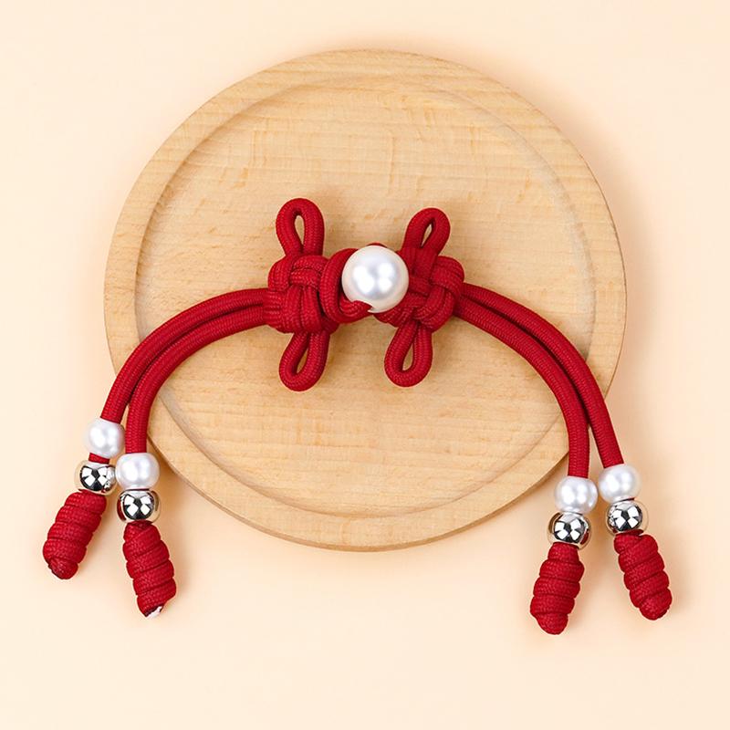 1PC Long Tail Classical Cheongsam Button Soft Fabric Chinese Knot Elegant Fasteners Garment Costume Decor Pearl Button