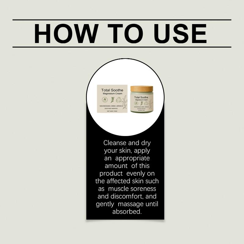 Body Care Magnesium Cream Gently Nourishes And Takes Care Of The Body Joints In Daily Life. Massage And Apply The External Care Magnesium Cream