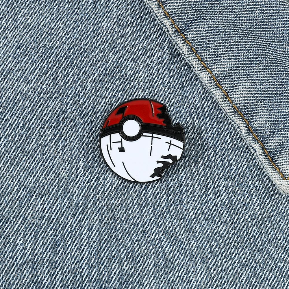 Cartoon Anime Pokemon Pocket Monster Chest Pin Badge Alloy Material Cartoon Character Design