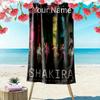 Name Custom Shakira Print Beach Towel, Large Soft Quick Dry Towel for Beach Camping Swimming
