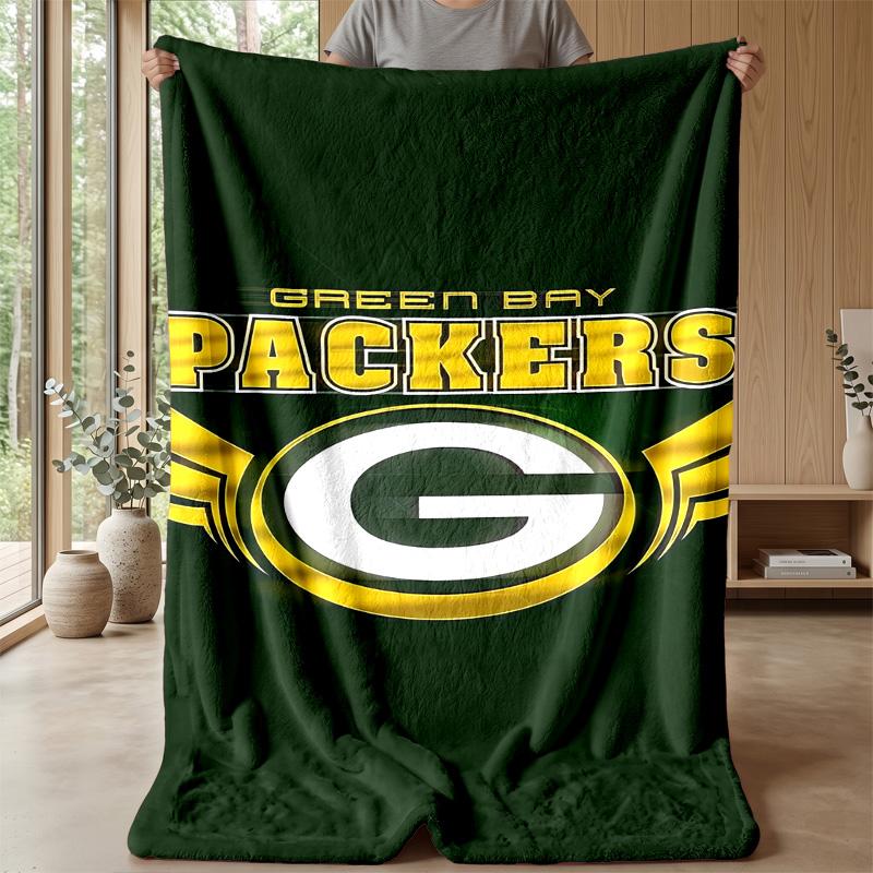 Coperta in Flanella Pile Green Bay Packers Coperta Calda e Accogliente per Divano Letto Viaggio Uso Stagionale