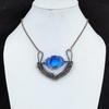 Tanzanite Gemstone Handmade Copper Wire Wrap Jewelry Necklace For Her