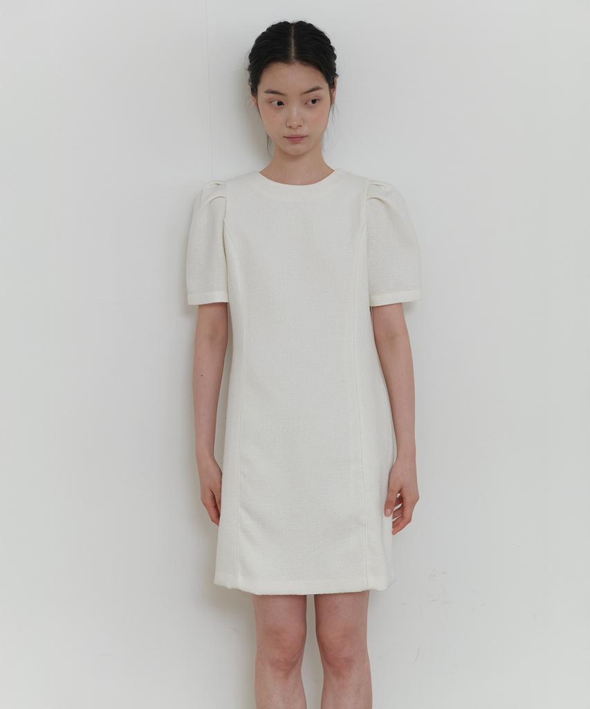 Yeoppe Tweed Line Onepiece_Ivory