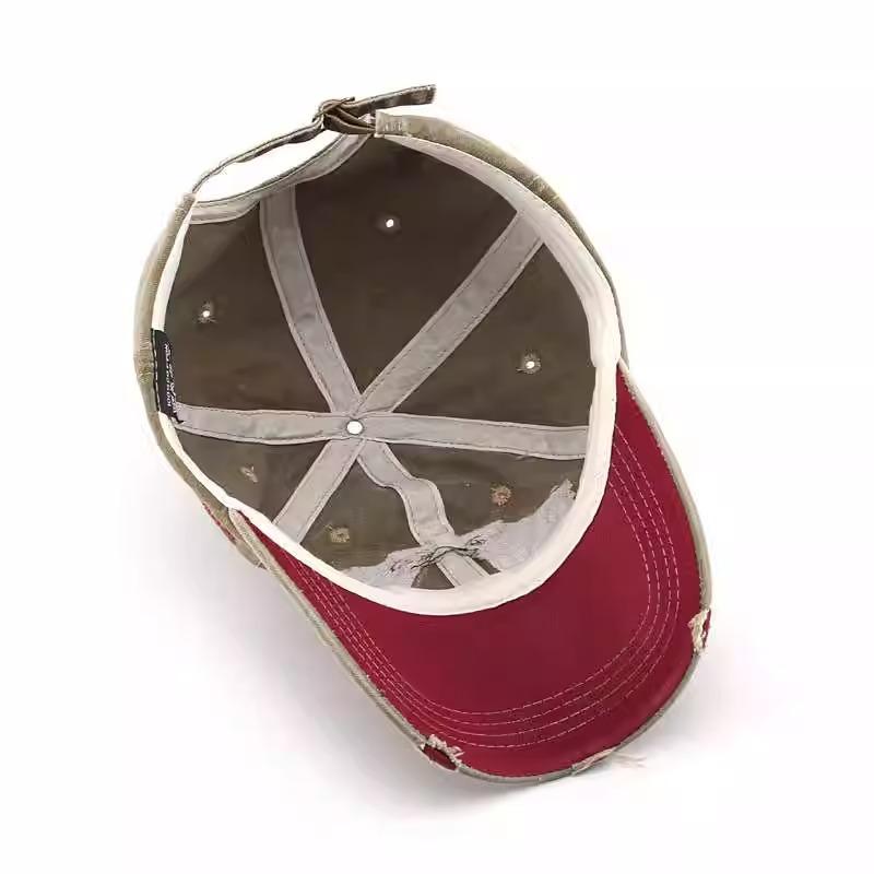 New Old fashioned Baseball Cap Retro Simple American Denim Embroidered Letters Sun Protection Sun Protection Versatile Baseball Cap