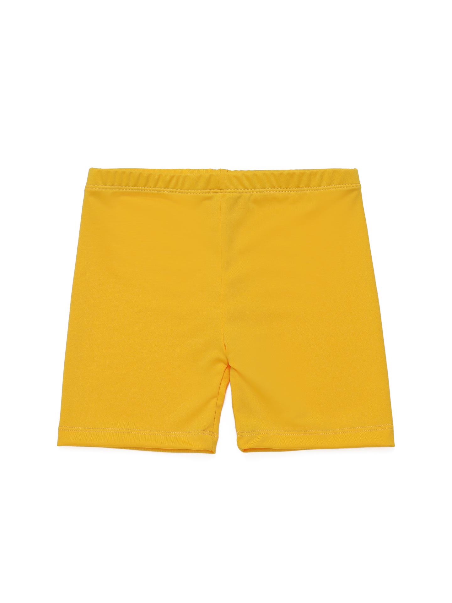 

Kids Summer Candy Color Breathable Milk Silk Safety Shorts 140 cm жовтий