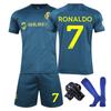2023-24 Saudi-Liga Riyadh Victory Auswärts-Trikot Nr. 7 C Ronaldo Kurzarm Fußballmannschaft Uniform Kinder Set