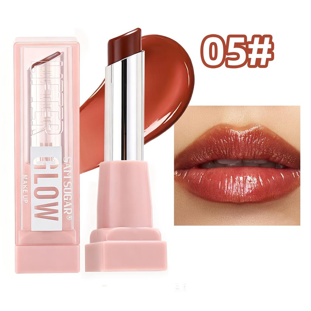 Moisturizing Lipstick, Long Lasting High Gloss, High Formula, Suitable for All Skin Types