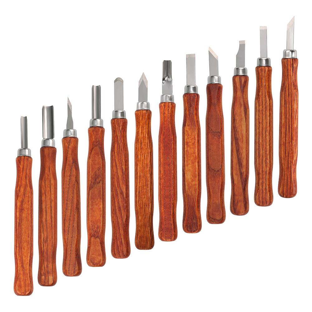 Professional Wood Carving Chisel Set with Carbon Steel Wood Carving Tools, Suitable for Carving Carpenters and Beginners