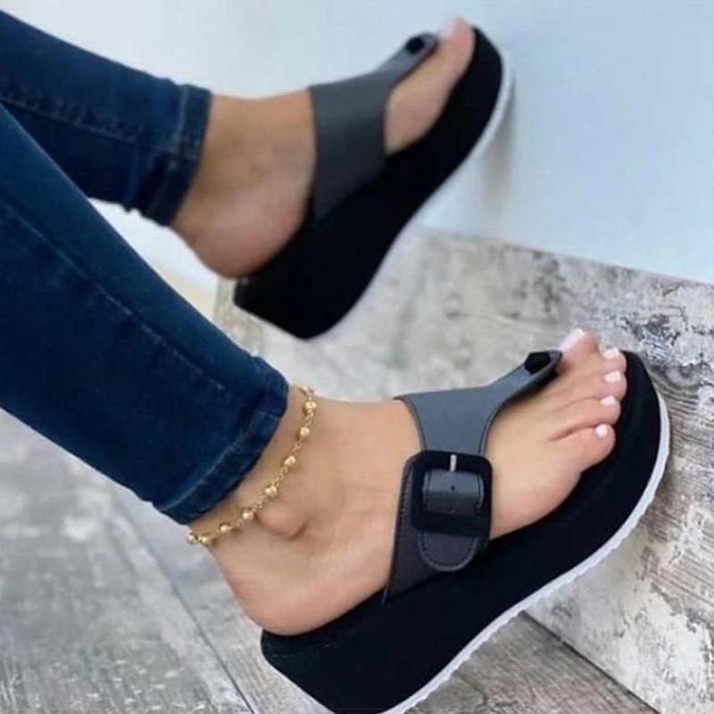 Fashion Women Slippers 2024 New Heels Sandals For Summer Slippers Shoes Women Flip Flop Designer Platform Shoes Heels Chausson Femme