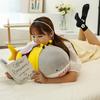 Shark Bee Plush Plushies Doll 2-in-1 Cross-dress Doll Hug Soft Cushion Soothing Pillow Companion Toy Stuffed
