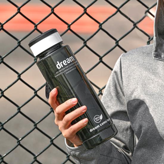 1000ml Sport Bottle Food-grade High Capacity Leak-proof Heat Resistance Drop-resistant Summer Simple Tea
