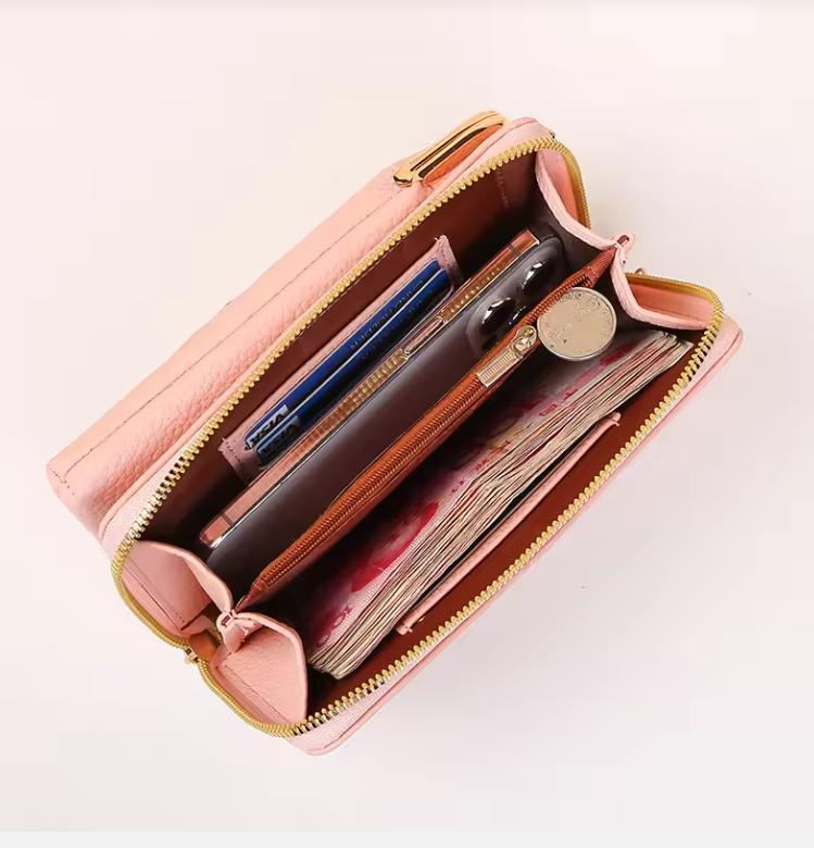 Fashion Women Small Crossbody Bag for Mobile Phone PU Leather Purse Bag Elegant Flower Pattern Messenger Bag Wallet For Girls