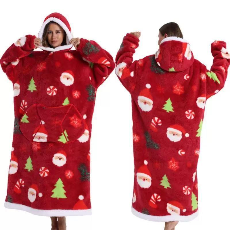 Women's Winter Cozy Velvet Robe - Double-Sided Soft Cotton for Cold Protection and Comfort