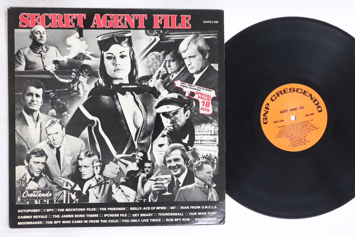 

LP Record VARIOUS Secret Agent File GNPS2166 GNP CRESCENDO 1984 US Soundtracks Musicals Used