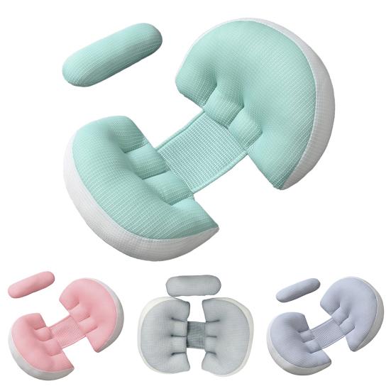 Yousheng Pregnancy Pillow with Adjustable Belly Wedge Travel-friendly Pregnant Pillow Ergonomic Design Abdomen Back Body Support Pillow