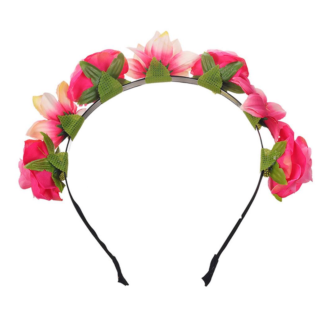 Sunflower Headband Flowers Hairhoop for Women and Girls Garland Hair Accessories for Photography Props Music Festival