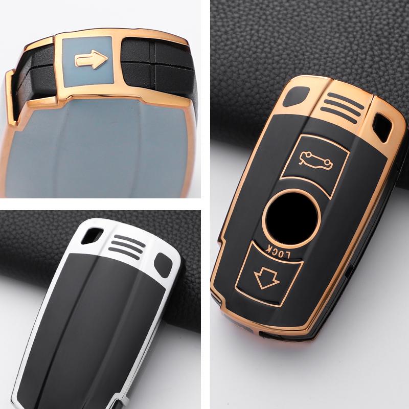 New Soft Tpu Car Key Case Cover Shell For Bmw E60 E61 E70 E81 E87 E90 E91 E92 X1 X5 X3 1 3 5 6 Series Z4 Keychain Accessories