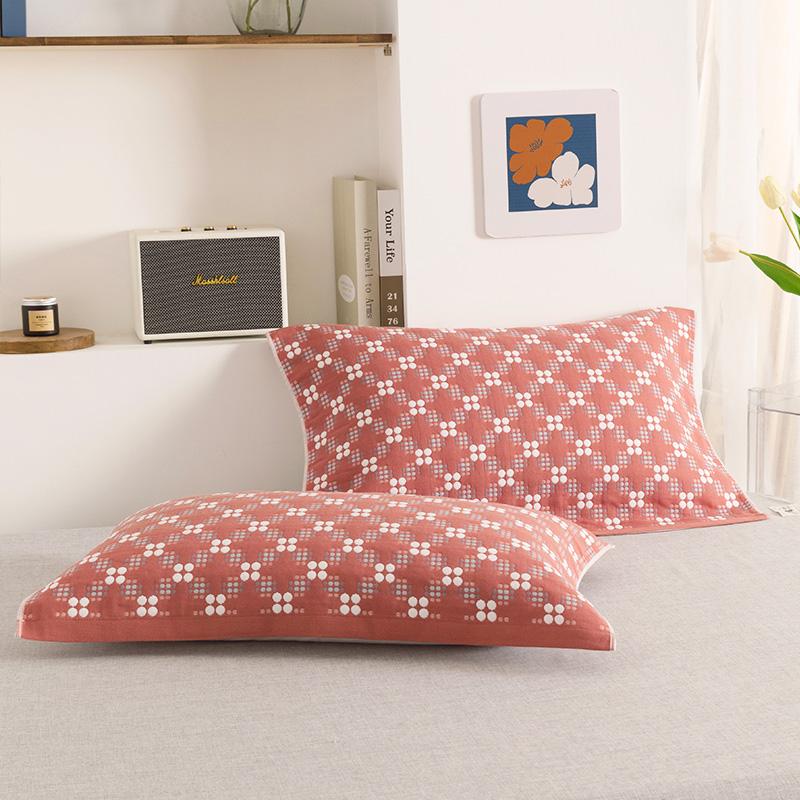 

Новая наволочка из чистого хлопка, пара наволочек из хлопковой марли, универсальная для всех сезонов для впитывания пота 52x78cm