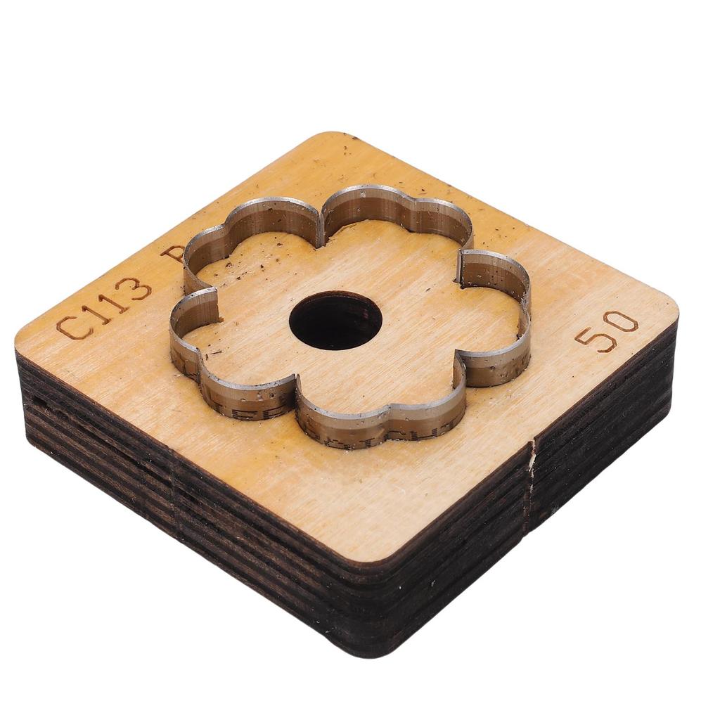 Flower Leather Cutting Die Carbon Steel Leather Craft Punching Mold for Keychain Bag Decoration