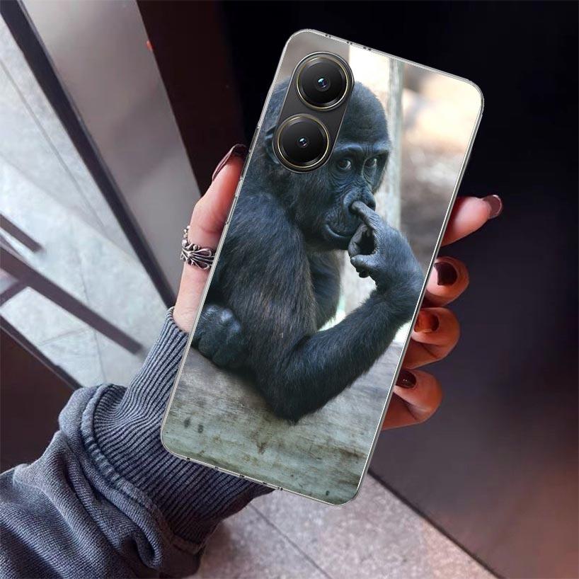 

Monkey Memes Phone Case For Xiaomi Poco X7 X6 X5 Pro F7 Ultra Redmi 15C 15 13 13C 12 12C 10 10A 10C 9 9A 9C 9T Shell Poco X7 X6 Xiaomi Poco X7