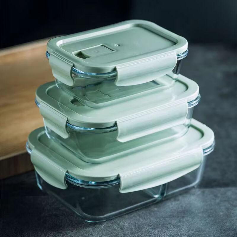 RuHan Microwave Glass Divided Food Container