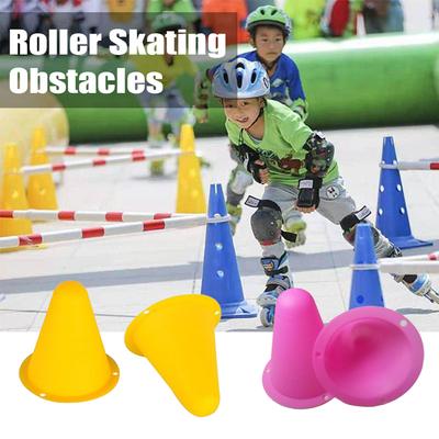 50 Peças Cones de Treino de Pista Obstáculos de Patinação Ágil Esportes Cones Pequenos para Interior Exterior, 5 Sortidos