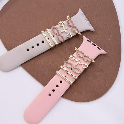 Diamond Decorative Ring Metal Wristbelt Charms Creative Decorative Nail  Strap Accessories